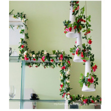 Suporte de flores de seda artificial de novo estilo para decoração de casamento